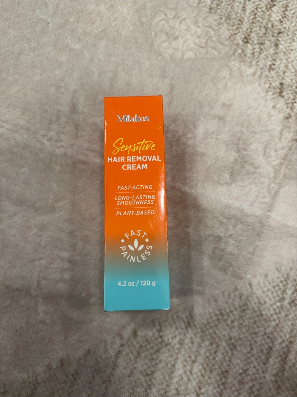Sensitive Hair Removal Cream in Orange/Teal